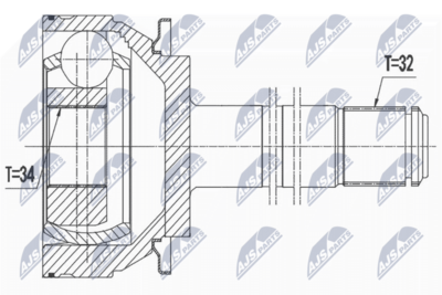 Joint Kit, drive shaft NTY NPW-ME-079