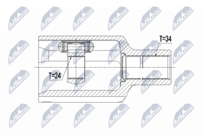 Joint Kit, drive shaft NTY NPW-ME-090