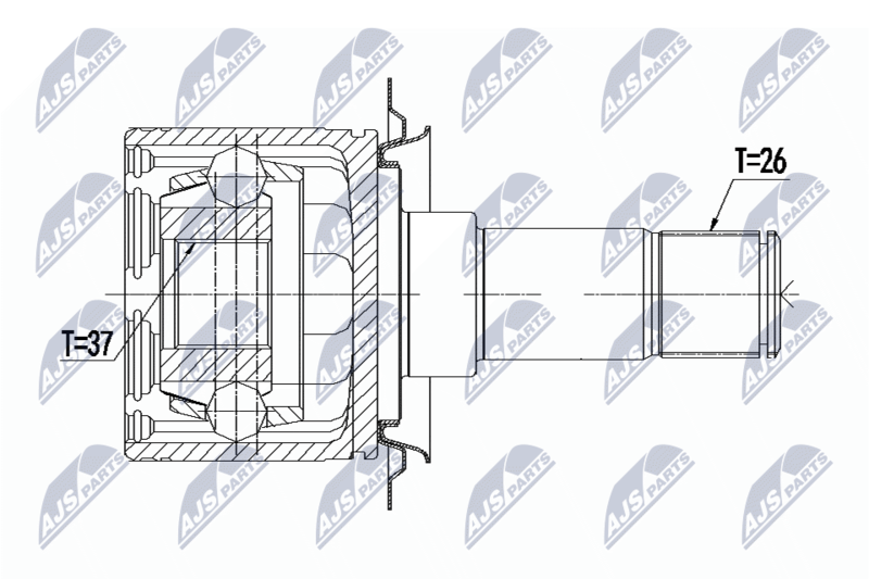 NTY NPW-ME-094 Joint Kit, drive shaft