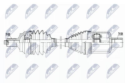 Drive Shaft NTY NPW-ME-096