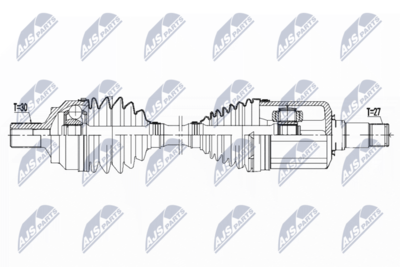 Drive Shaft NTY NPW-ME-098
