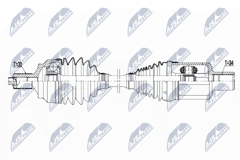 NTY NPW-ME-102 Drive Shaft