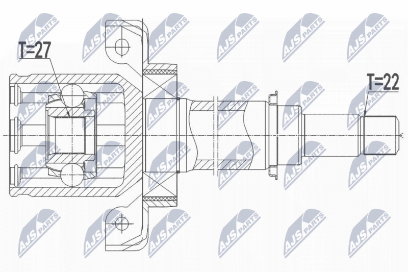NTY NPW-ME-107 Joint Kit, drive shaft