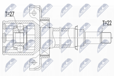 Joint Kit, drive shaft NTY NPW-ME-107