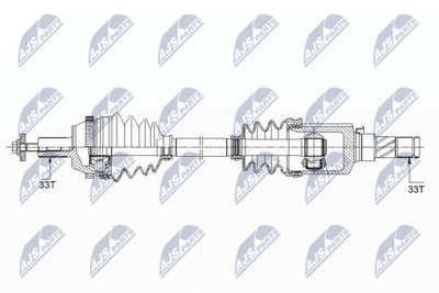 Drive Shaft NTY NPW-ME-122