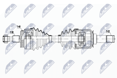 Drive Shaft NTY NPW-ME-130