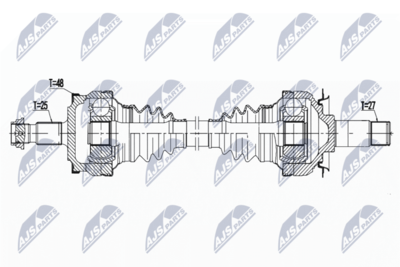 Drive Shaft NTY NPW-ME-132