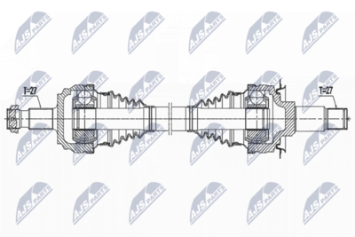 Drive Shaft NTY NPW-ME-148