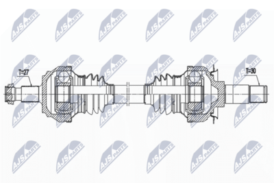 Drive Shaft NTY NPW-ME-160