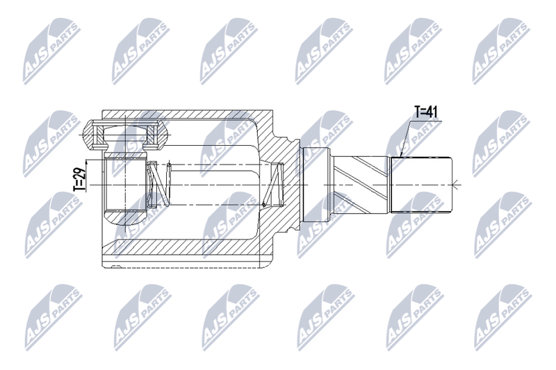 NTY NPW-ME-167 Joint Kit, drive shaft
