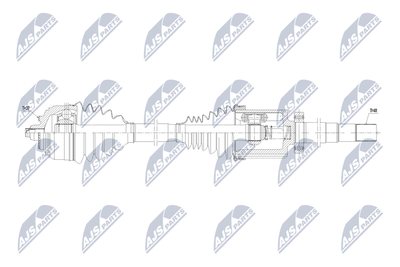 Drive Shaft NTY NPW-ME-168