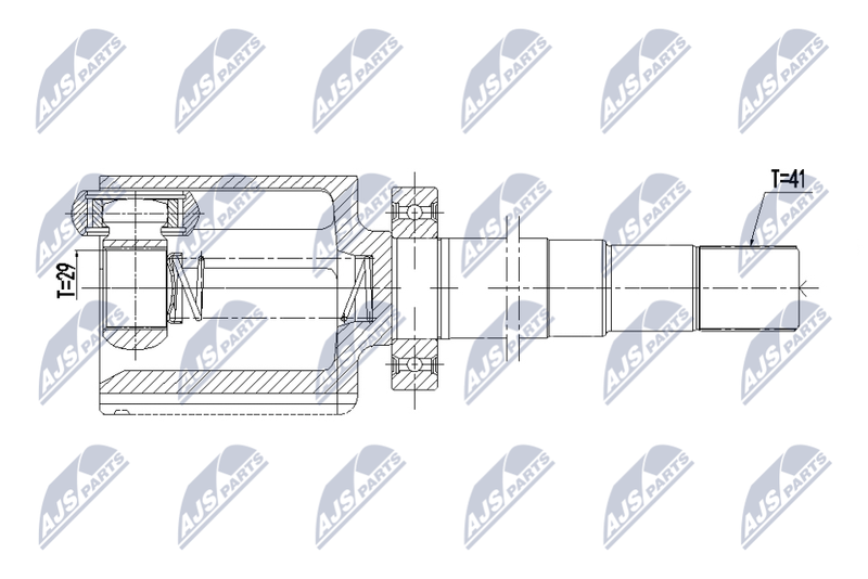 NTY NPW-ME-169 Joint Kit, drive shaft