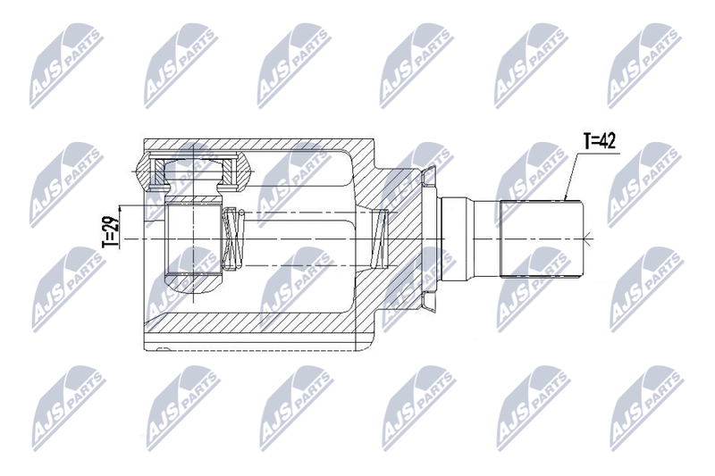 NTY NPW-ME-171 Joint Kit, drive shaft