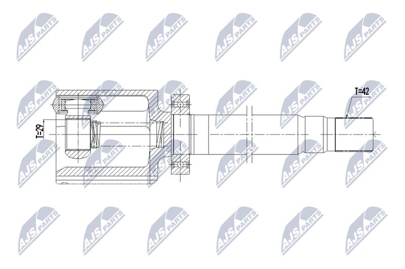 NTY NPW-ME-173 Joint Kit, drive shaft