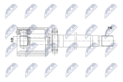 Joint Kit, drive shaft NTY NPW-ME-173