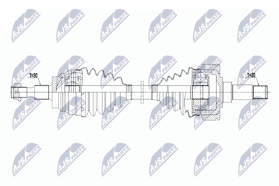 Drive Shaft NTY NPW-ME-174