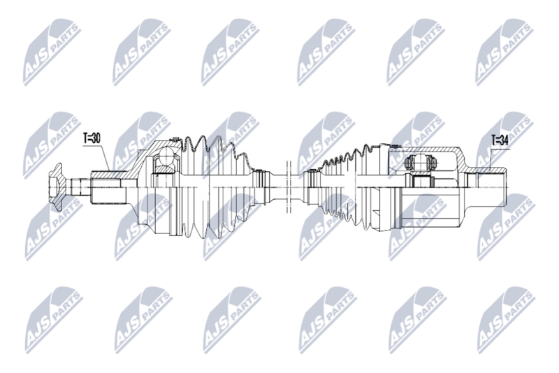 NTY NPW-ME-180 Drive Shaft