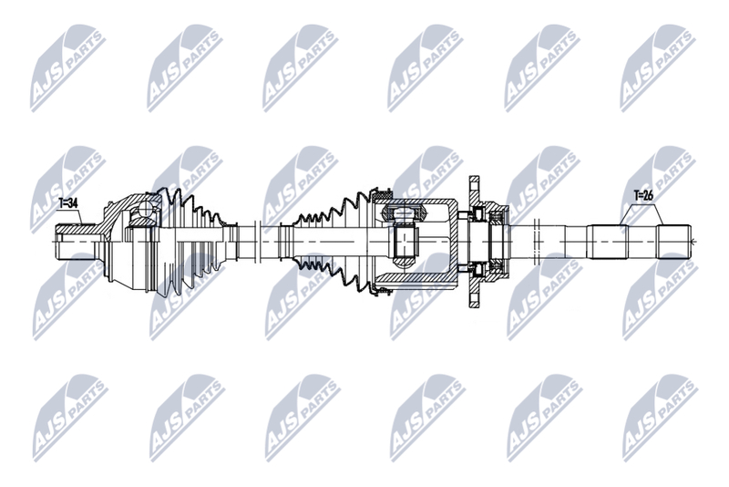NTY NPW-ME-184 Drive Shaft