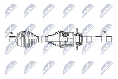 Drive Shaft NTY NPW-ME-184