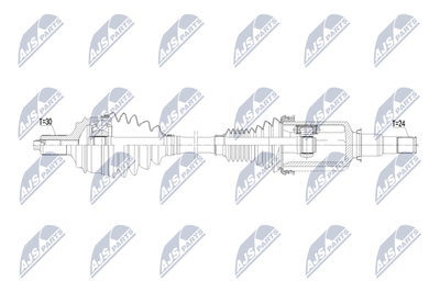 Drive Shaft NTY NPW-ME-185