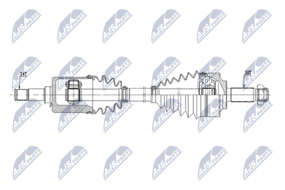 Drive Shaft NTY NPW-ME-187