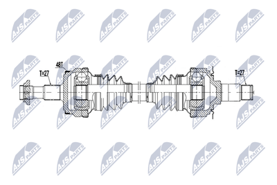 Drive Shaft NTY NPW-ME-194
