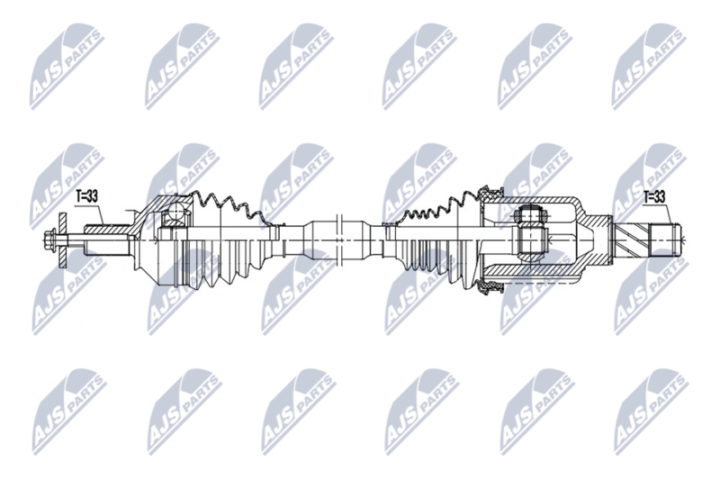 NTY NPW-ME-196 Drive Shaft