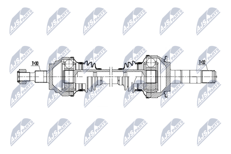 NTY NPW-ME-198 Drive Shaft