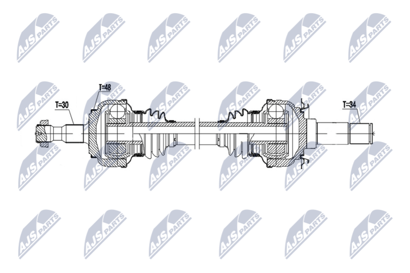 NTY NPW-ME-201 Drive Shaft