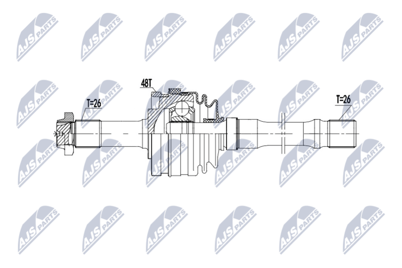 NTY NPW-ME-203 Drive Shaft