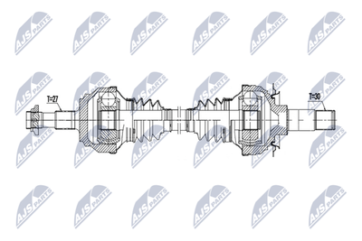 Drive Shaft NTY NPW-ME-205