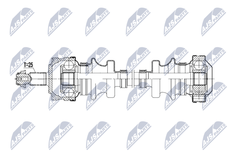 NTY NPW-ME-207 Drive Shaft