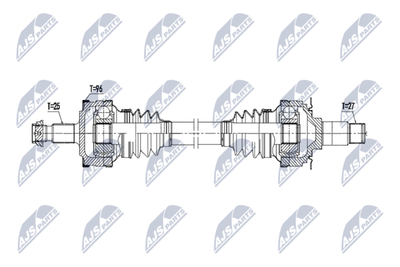 Drive Shaft NTY NPW-ME-212