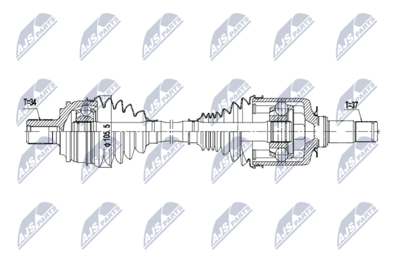 NTY NPW-ME-214 Drive Shaft