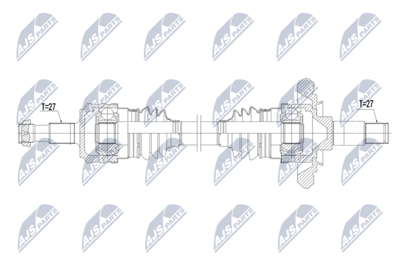 NTY NPW-ME-217 Drive Shaft
