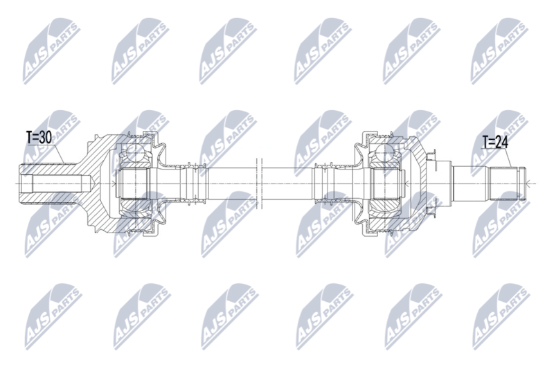 NTY NPW-ME-223 Drive Shaft