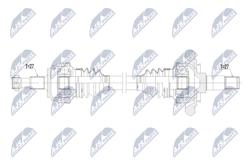 NTY NPW-ME-228 Drive Shaft