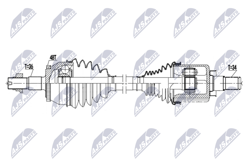 NTY NPW-MG-006 Drive Shaft