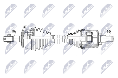 Drive Shaft NTY NPW-MG-006
