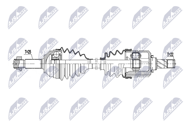NTY NPW-MG-008 Drive Shaft