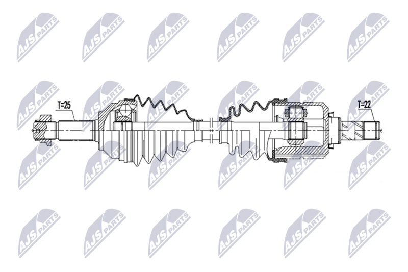 NTY NPW-MG-009 Drive Shaft