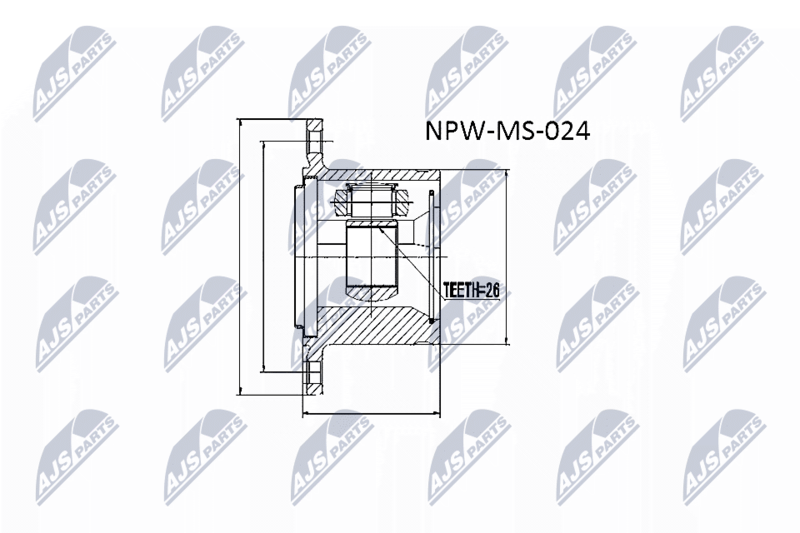 NTY NPW-MS-024 Joint Kit, drive shaft