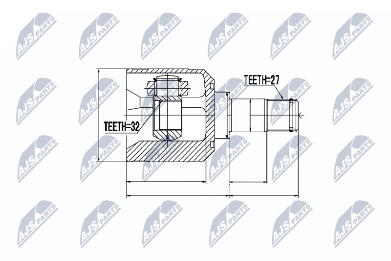 NTY NPW-MS-036 Joint Kit, drive shaft