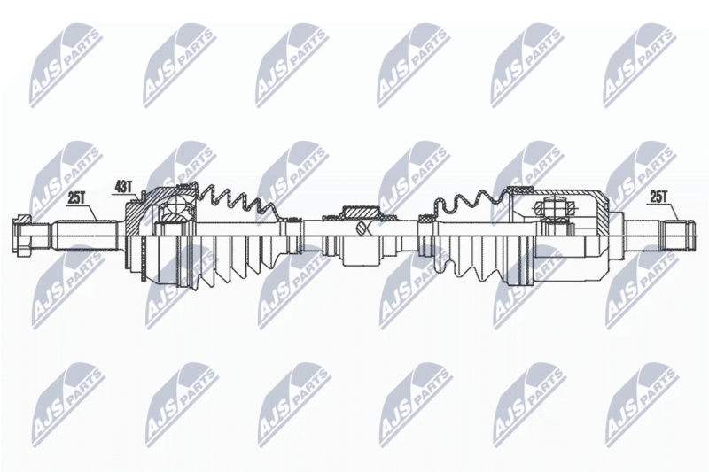 NTY NPW-MS-049 Drive Shaft