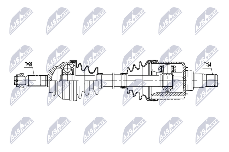 NTY NPW-MS-084 Drive Shaft