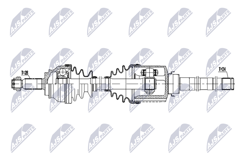 NTY NPW-MS-086 Drive Shaft