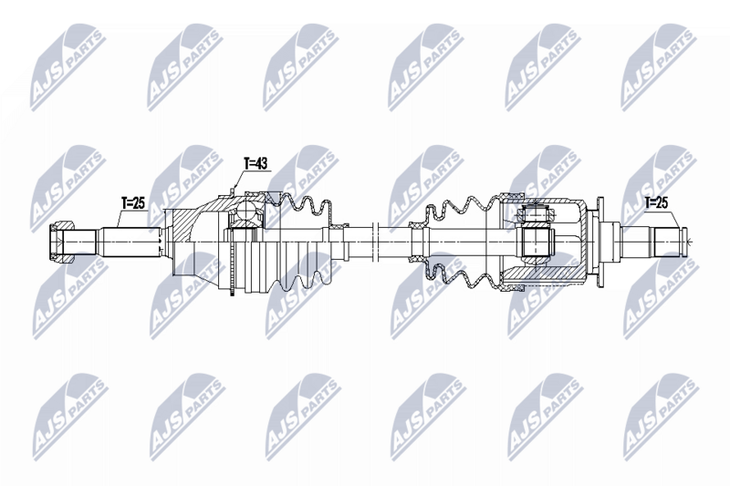 NTY NPW-MS-094 Drive Shaft