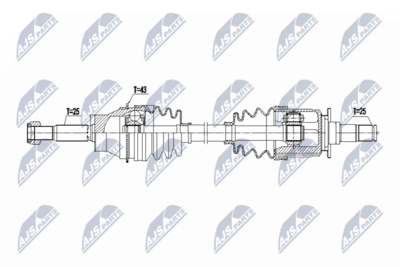 Drive Shaft NTY NPW-MS-094