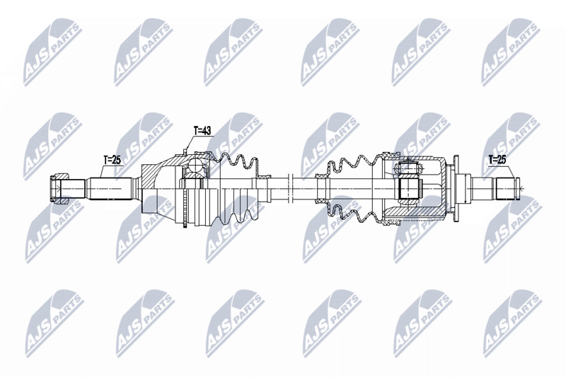 NTY NPW-MS-096 Drive Shaft