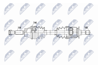 Drive Shaft NTY NPW-MS-096